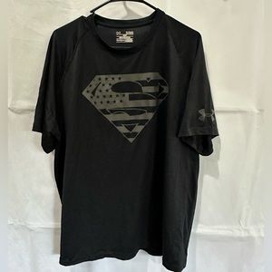 Under Armour Workout Shirt with Subdued Superman Logo